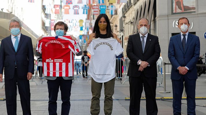 Telediario 1 - Tebas confía en poder acabar la Liga