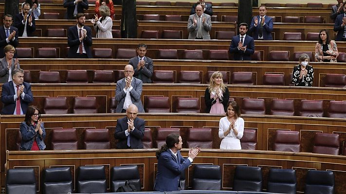 Telediario 1 - El Congreso aprueba el ingreso mínimo vital sin votos en contra