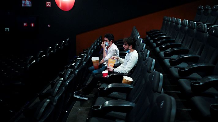 Telediario 1 - Los cines se preparan para abrir en Fase 3 en toda España