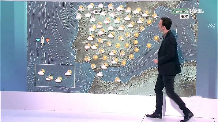 El tiempo - Precipitaciones fuertes en el norte y temperaturas anormalmente bajas en gran parte de la Península