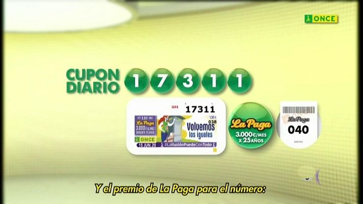 Sorteos ONCE - Sorteo ONCE - 15/06/20
