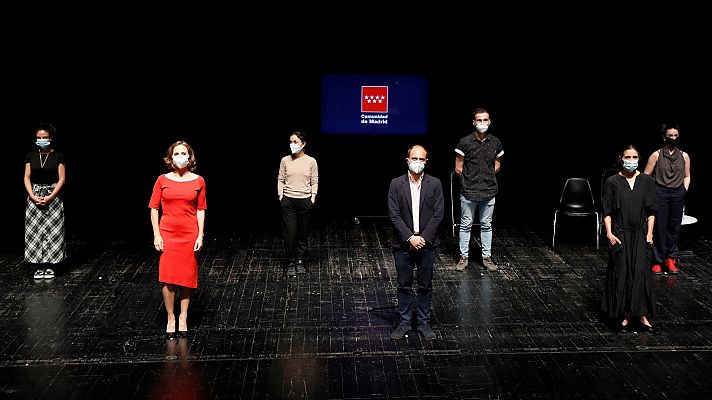 Telediario 1 - Reabren teatros de Madrid y Bilbao con aforo reducido y nuevas medidas de higiene