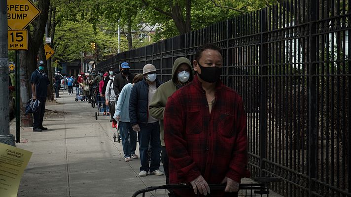 Telediario 1 - Menos donaciones, más demanda de ayudas