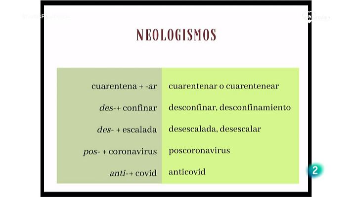La aventura del Saber - El vocabulario surgido en torno al coronavirus