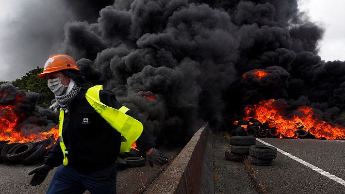 Informativo 24h - Los trabajadores de Alcoa vuelven a cortar la A-8