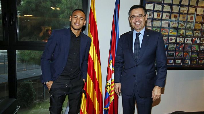 Telediario 1 - Neymar, condenado a devolver al Barça 6,8 millones de euros