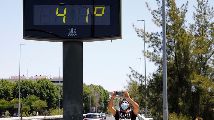 Telediario 1 - Alerta naranja en el valle del Guadalquivir por altas temperaturas