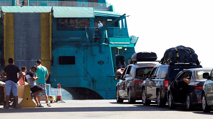 Telediario 1 - Anulada la vuelta a casa de miles de magrebíes