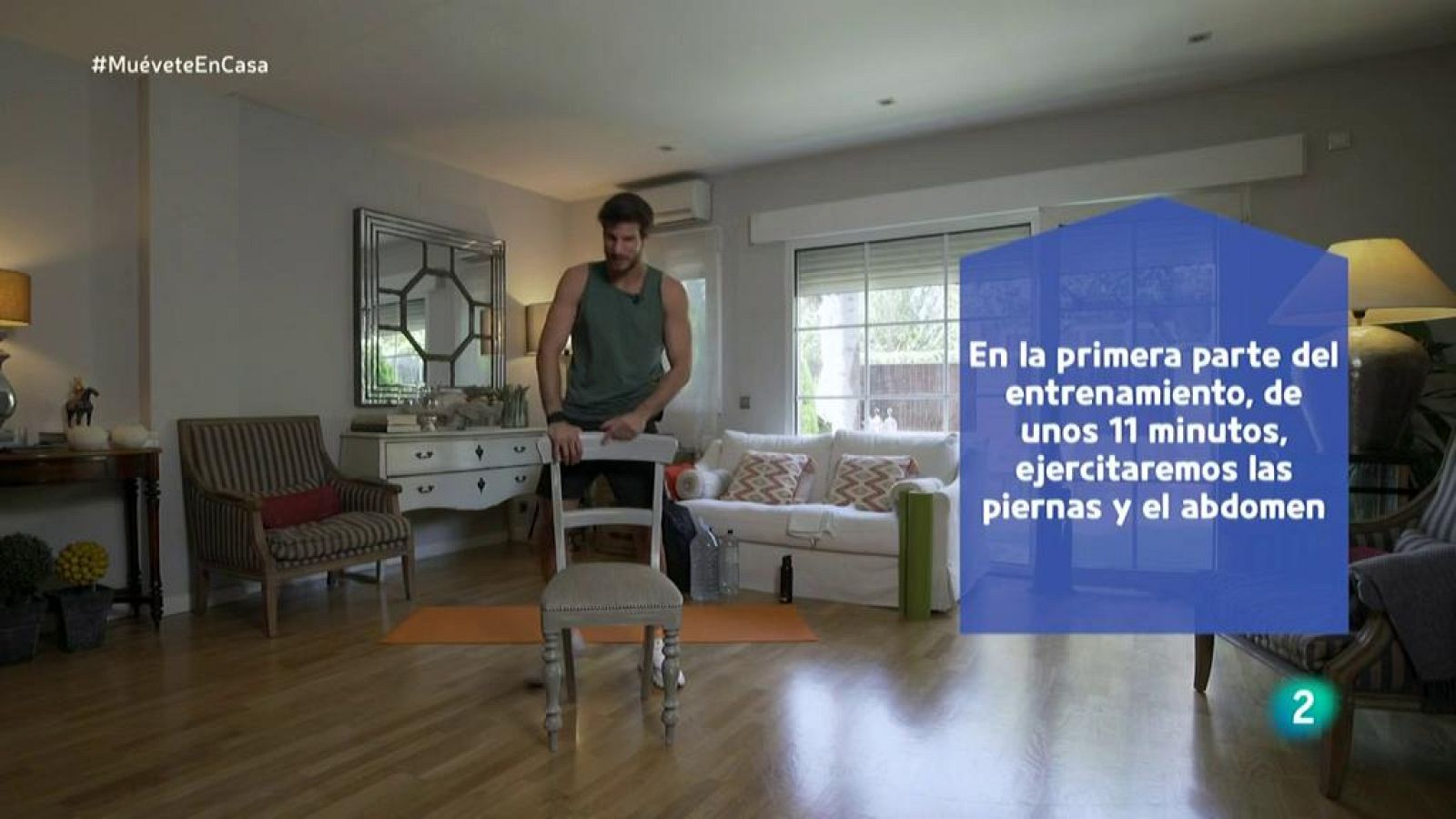 Muévete en casa - Pistols, sentadillas, lunges y crunches - Muévete en casa | Ver