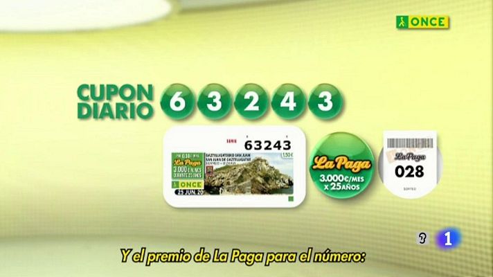 Sorteos ONCE - Sorteo ONCE - 25/06/20
