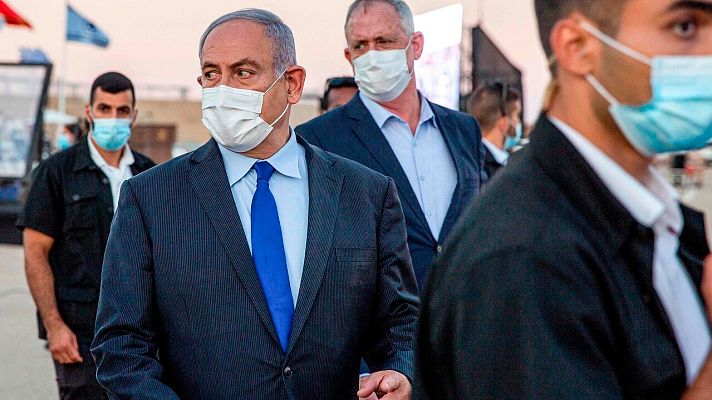 Telediario 1 - Israel utiliza tecnología antiterrorista para rastrear el coronavirus