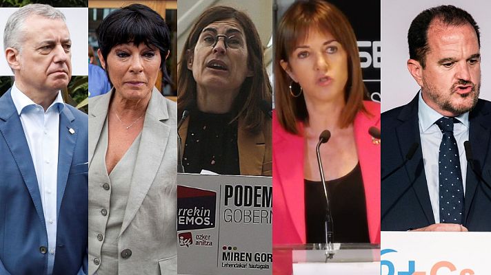 Telediario 1 - Los candidatos a las elecciones vascas piden el voto en el primer día de campaña en el que ha habido agresiones a miembros de Vox