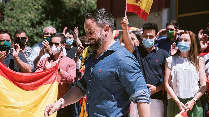 Telediario 1 - Abascal ofrece "liberar a los vascos del  yugo nacionalista"