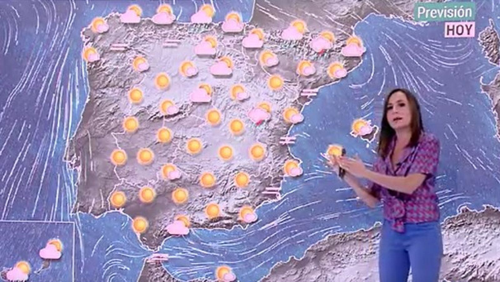 Cielo despejado en toda Espana con temperaturas muy altas en la vertiente atlántica peninsular