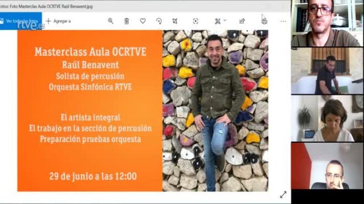 Orquesta y Coro de RTVE - Masterclass Aula OCRTVE Raul Benavent 29 junio 2020