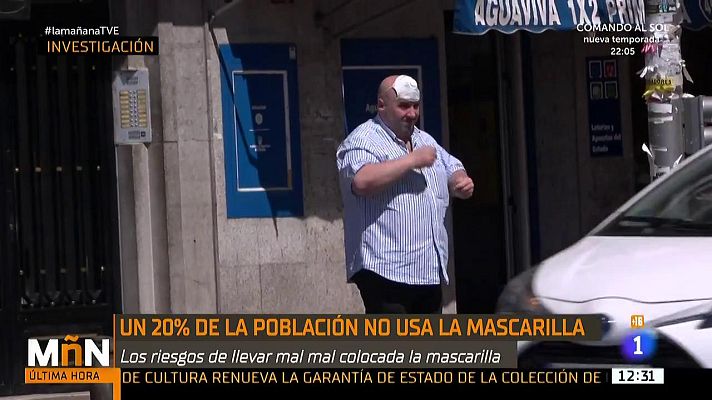 La mañana - El 20% de la población sigue sin ponerse la mascarilla
