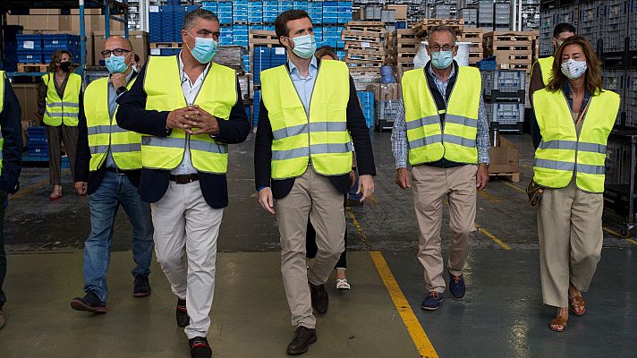 Telediario 1 - Casado señala a Feijóo como "única garantía de estabilidad"