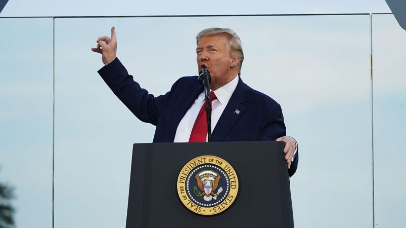 Trump convierte en un mítin las celebraciones del 4 de julio: "Estamos en proceso de derrotar a la izquierda radical"