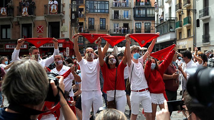 La mañana - Así ha sido el 'no chupinazo' de los 'no sanfermines 2020'