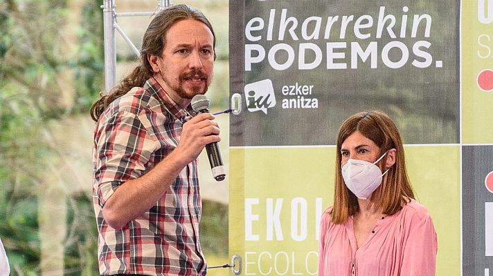 Telediario 1 - Elecciones 12J: Iglesias asegura que Podemos es el único capaz de "sentar en una mesa" a PSE y EH-Bildu