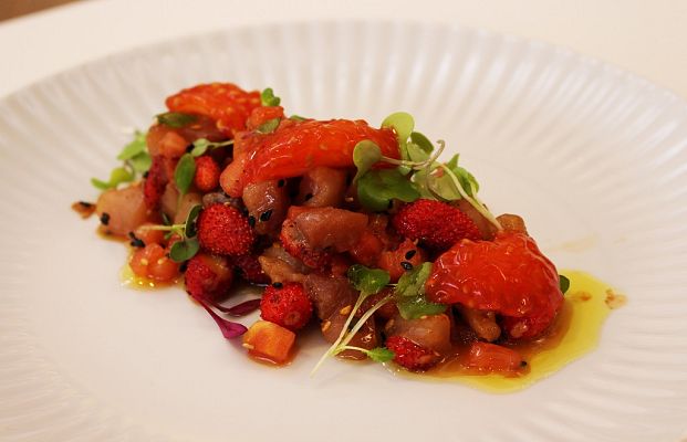 RTVE Cocina - Bonito marinado con fresas