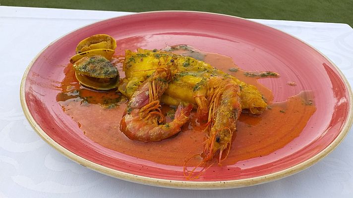 RTVE Cocina - Rodaballo salvaje con gambas y almejas