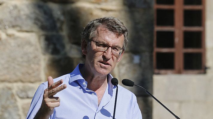 Telediario 1 - Elecciones gallegas: Feijóo pide votar el 12J para que Galicia "no pare"