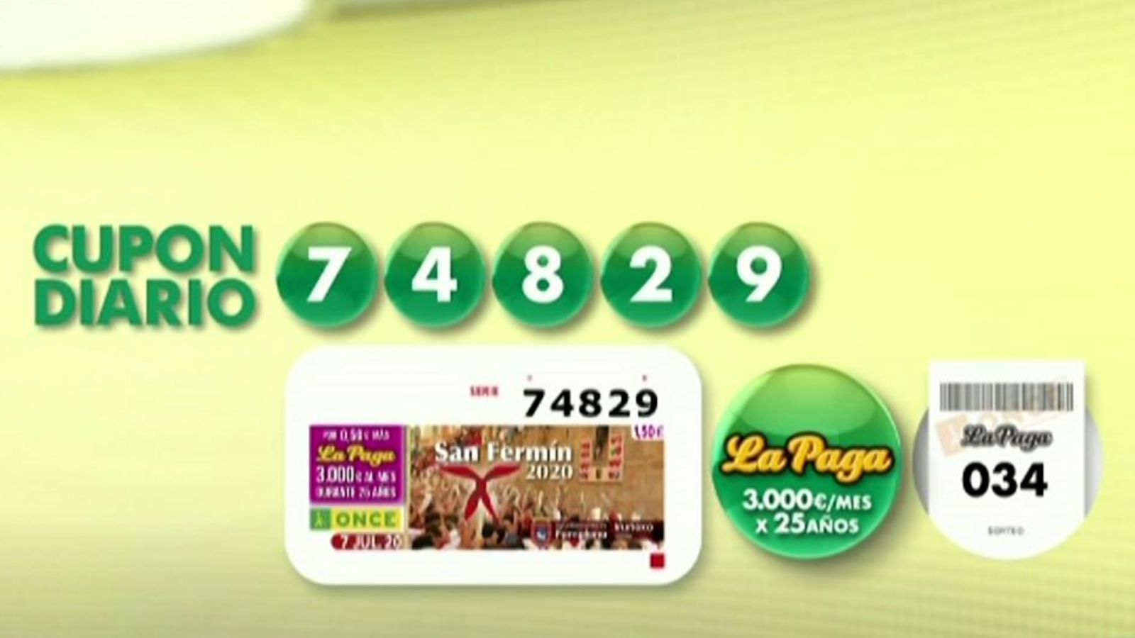 Sorteo ONCE - 07/07/20 - ver ahora