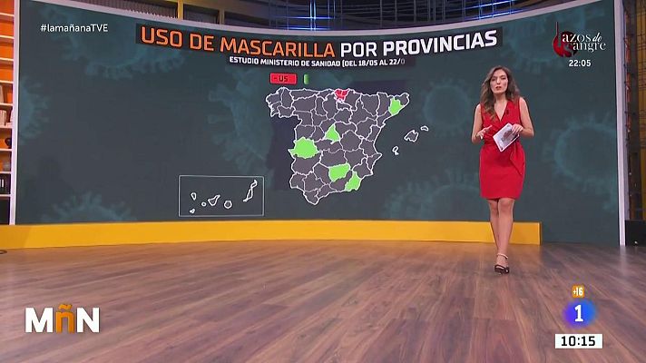 La mañana - La lista de las provincias que más y menos usan mascarilla
