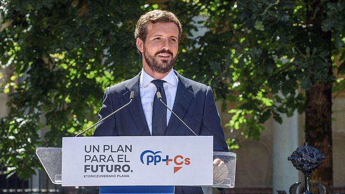 España en 24h - Casado acusa a Sánchez de practicar la "hipocresía" y el "cinismo" al hablar de pactos con el PP