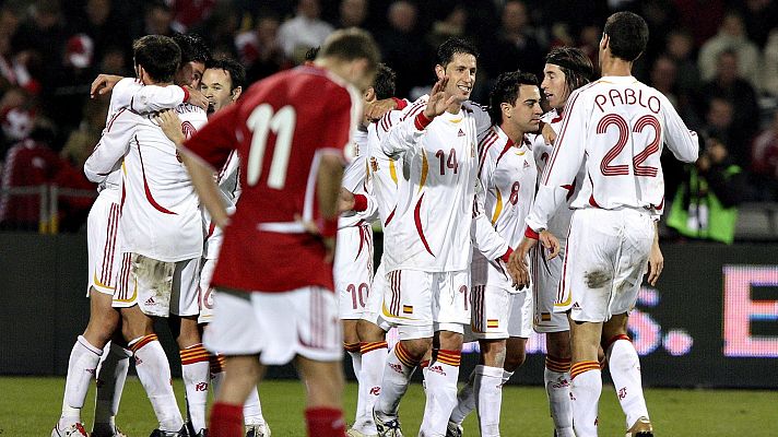 Fútbol - Resumen del Dinamarca-España de Clasificación para la Eurocopa 2008