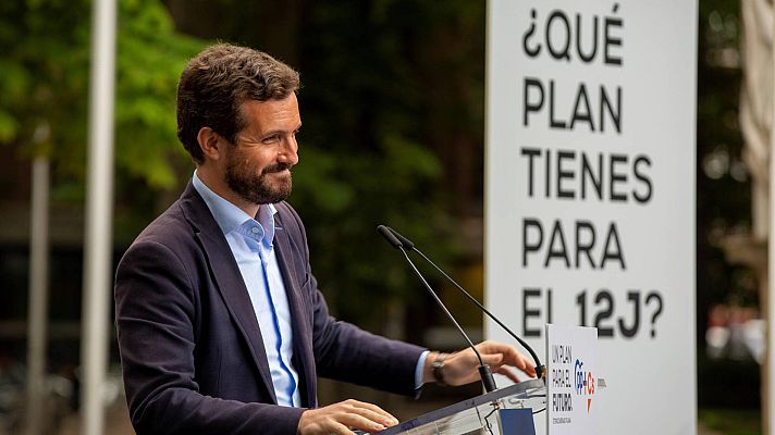 Telediario 1 - El PP atribuye la derrota de Calviño en el Eurogrupo a la debilidad del Gobierno