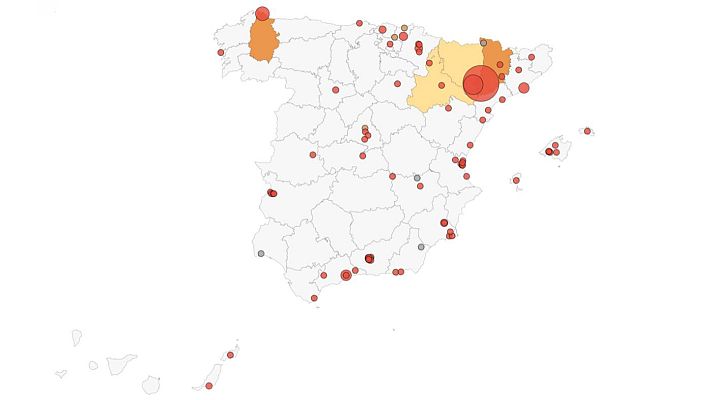 Telediario 1 - Los brotes activos de coronavirus en España ya superan el centenar