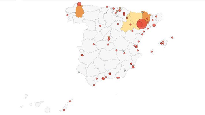Telediario 1 - Nuevos brotes en Extremadura y Andalucía