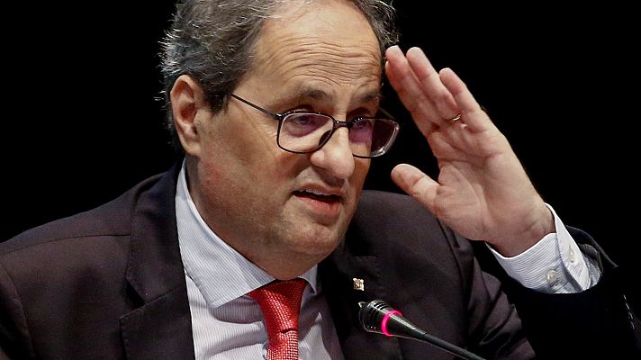 Especiales informativos - Torra: "En Euskadi se prohibe el derecho de voto y no pasa nada. Nosotros tomamos esta medida y un juez dice que no es correcto"