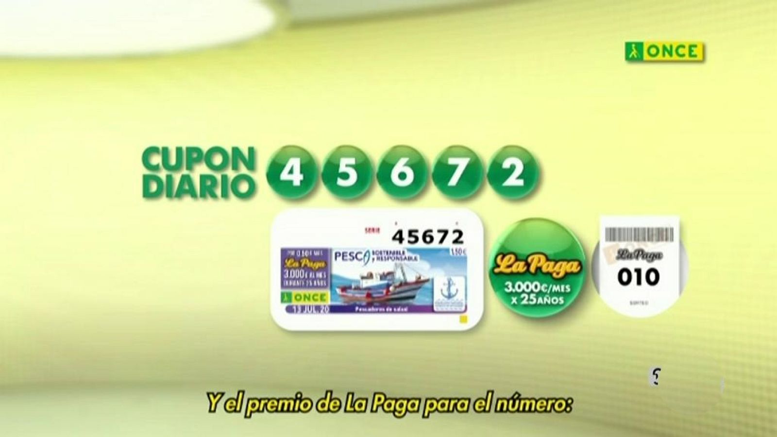 Sorteo ONCE - 13/07/20 - ver ahora