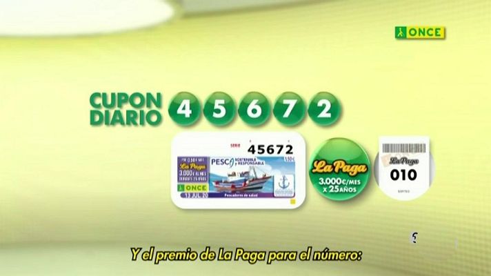 Sorteos ONCE - Sorteo ONCE - 13/07/20