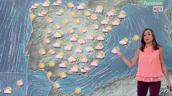 Telediario 1 - La Aemet prevé descenso de temperaturas diurnas en la mayor parte de la Península