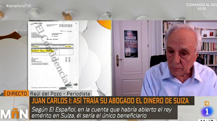  - Raúl del Pozo defiende al Rey emérito en directo en La Mañana