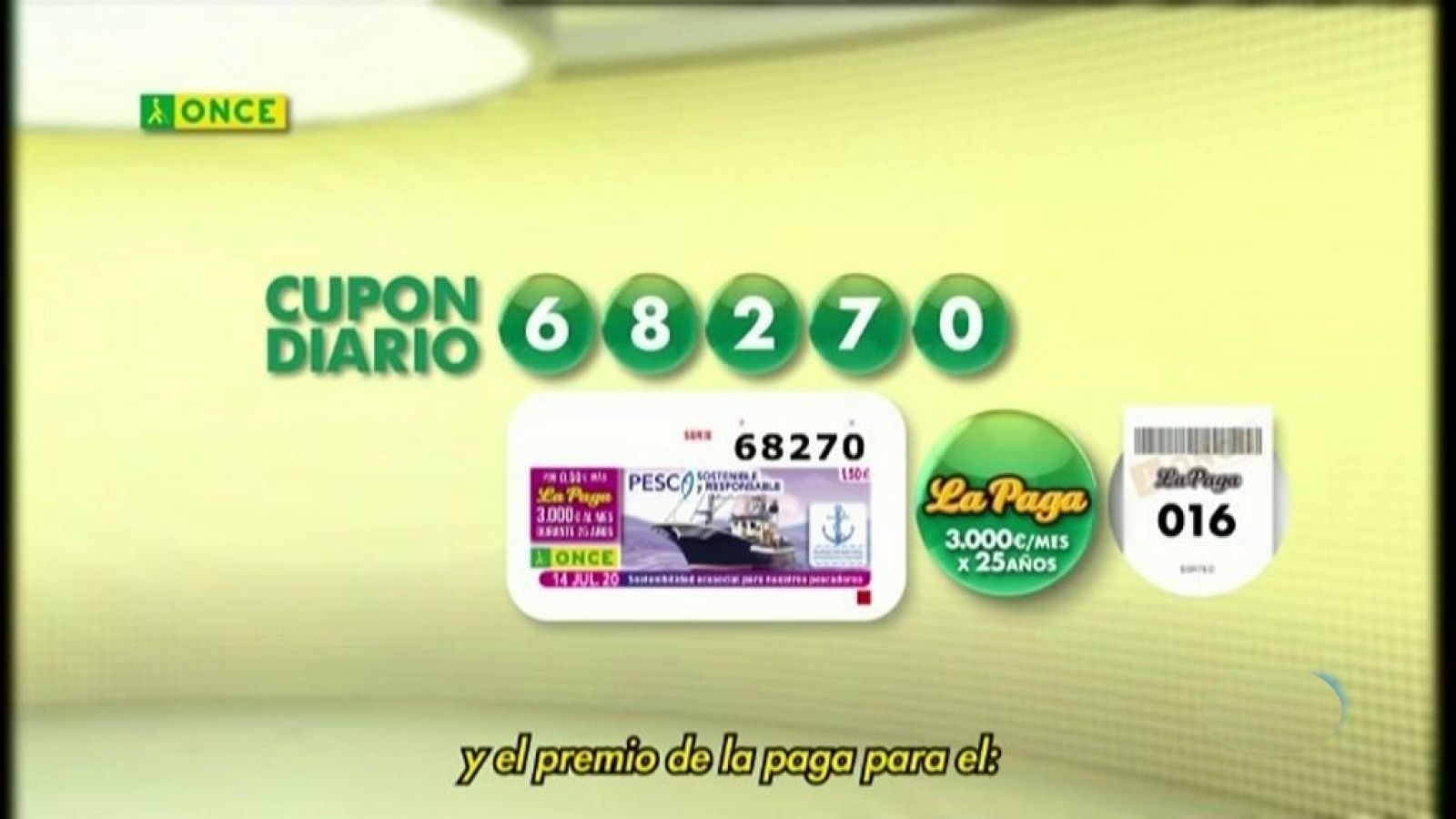 Sorteo ONCE - 14/07/20 - RTVE.es - Sorteos ONCE | Ver