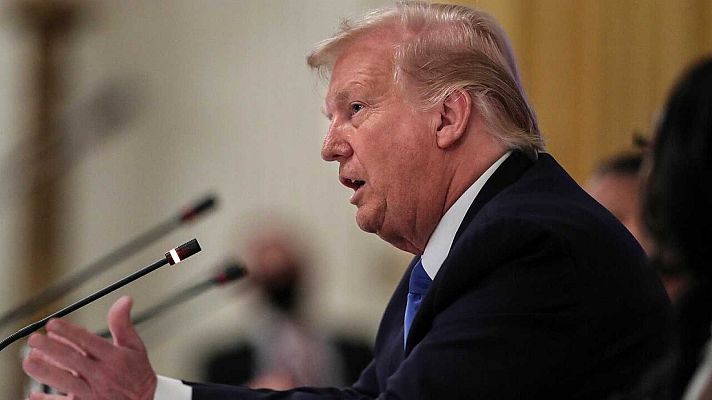 Telediario 1 - Trump rectifica y decide no suspender la concesión de visas a estudiantes extranjeros