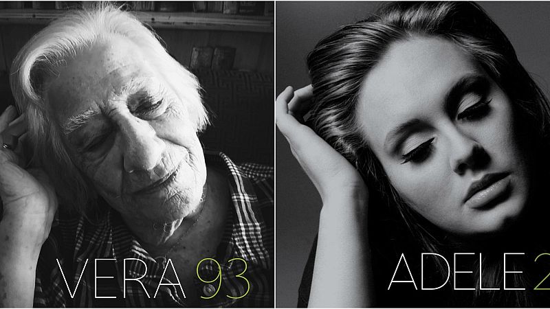 Los ancianos de una residencia recrean portadas de músicos durante el confinamiento