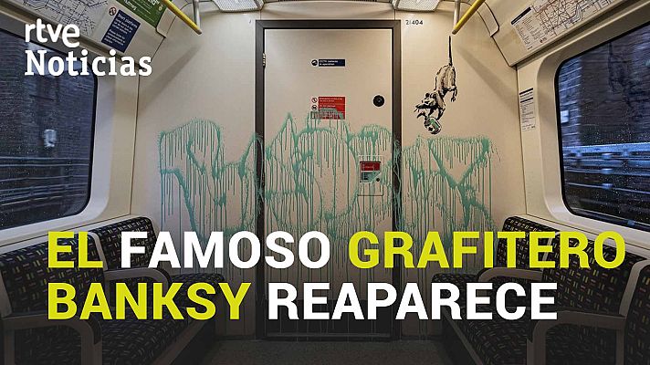Modo Digital - Banksy reaparece en el metro de Londres para concienciar sobre el uso de la mascarilla