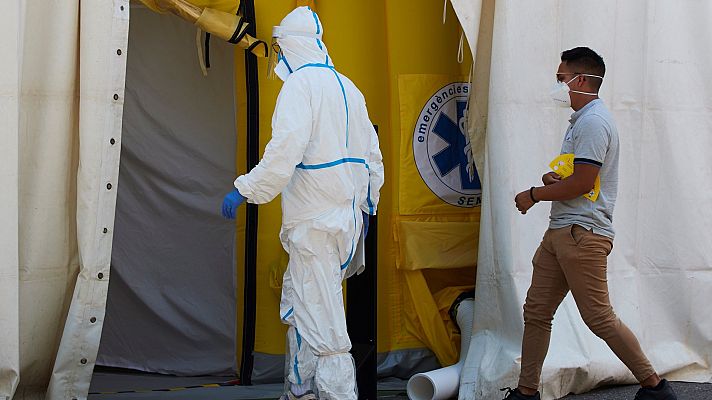 Telediario 1 - Entran en vigor las restricciones en Lleida