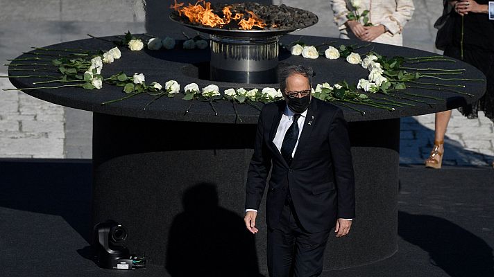 Especiales informativos - Torra: "Es una tragedia extraordinaria" y "no olvidaremos" a las víctimas