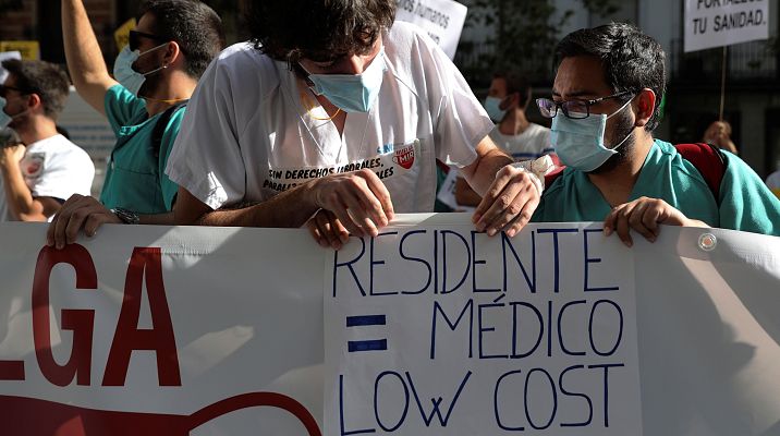 Informativo 24h - Los MIR, denuncian su precariedad laboral en Madrid