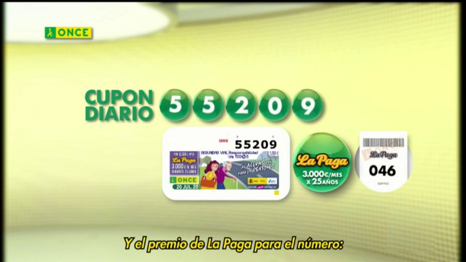 Sorteo ONCE - 20/07/20 - ver ahora