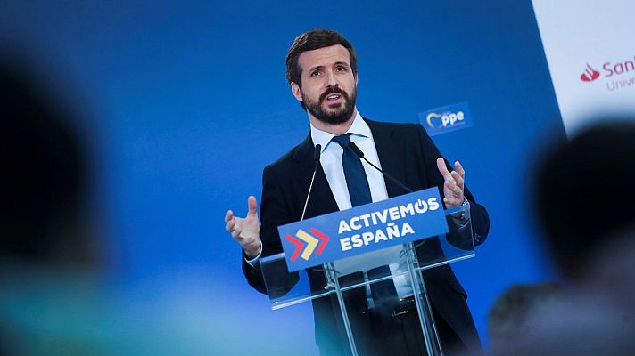 Telediario 1 - La oposición, satisfecha por el acuerdo para el fondo de reconstrucción europeo