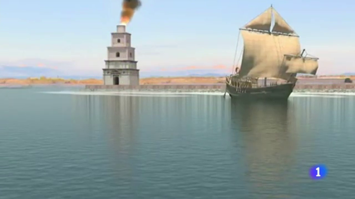 Telediario 1 - Los arqueólogos intentan desentrañar los misterios del Puerto de Trajano