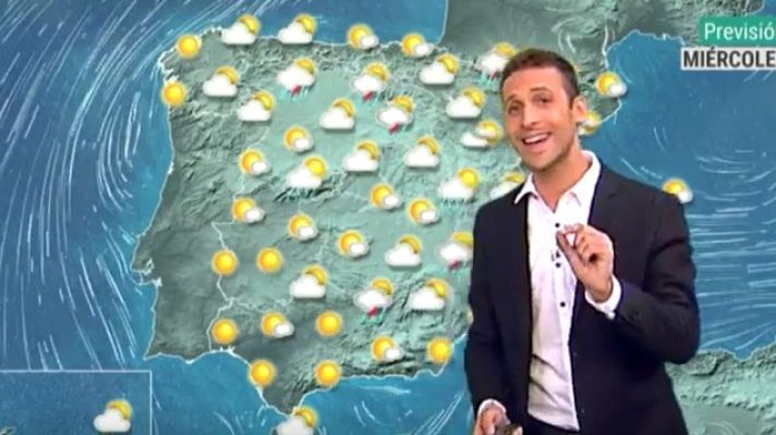 Telediario 1 - La Aemet prevé un descenso de las temperaturas máximas y tormentas en el norte